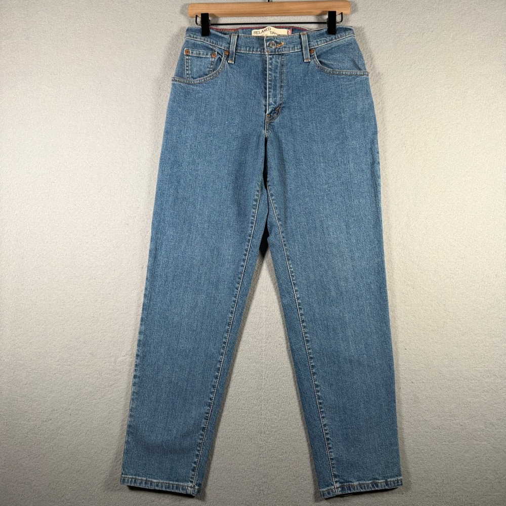 Levis 550 Relaxed Tapered Jeans Womens 8S Blue Medium Wash High Rise Denim